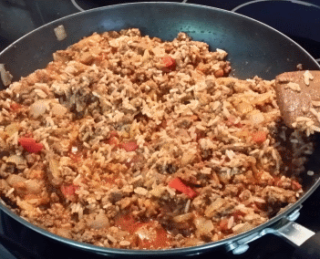 Burger and Rice Burger and Rice